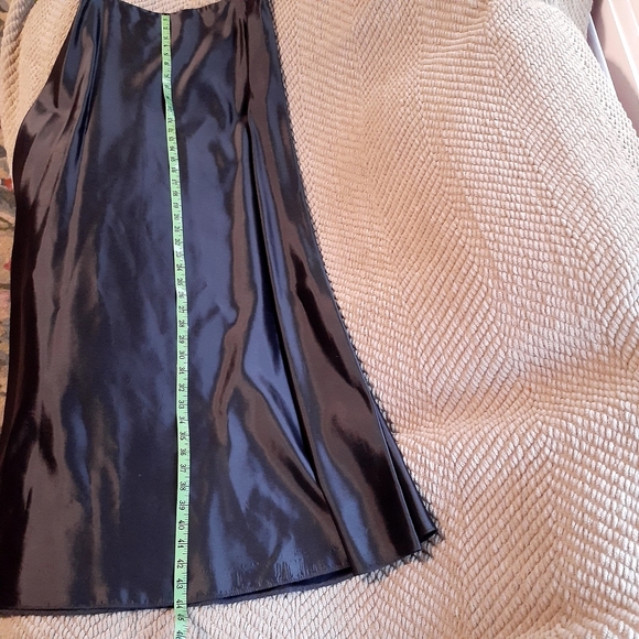 J S COLLECTION PETITE 3 PIECE SKIRT SUIT WOMEN BEADED DARK GRAY EXTRA LONG SKIRT - Picture 13 of 16